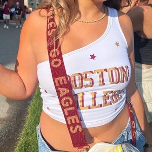 Boston College Beaded Purse Strap | Boston College Accessory | Game Day Outfit